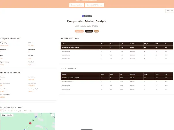 Amble CMA Template Preview