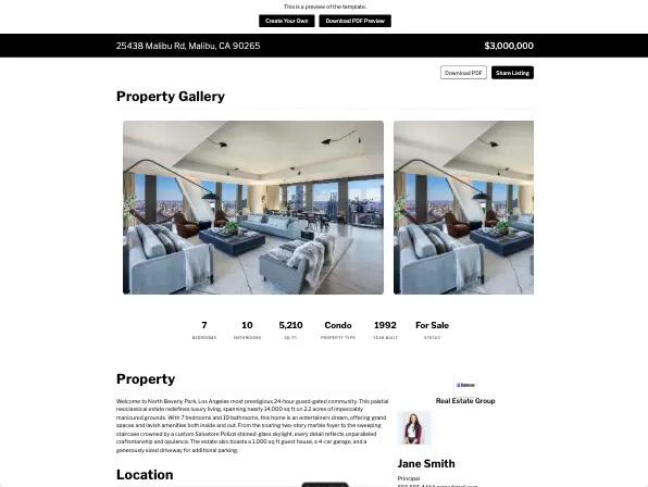 Valley Template Preview